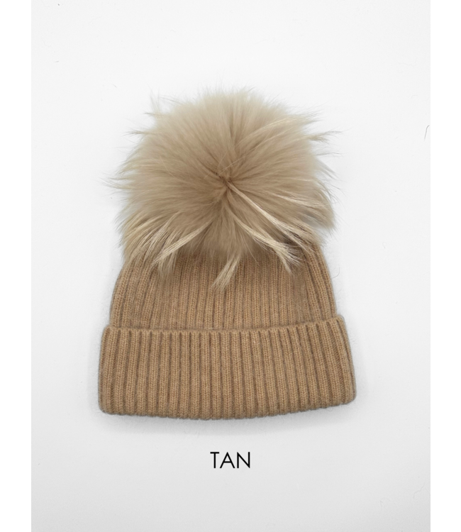 Linda Richards Angora Pom Pom Hat