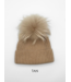 Angora Pom Pom Hat