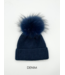 Angora Pom Pom Hat