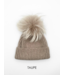 Angora Pom Pom Hat