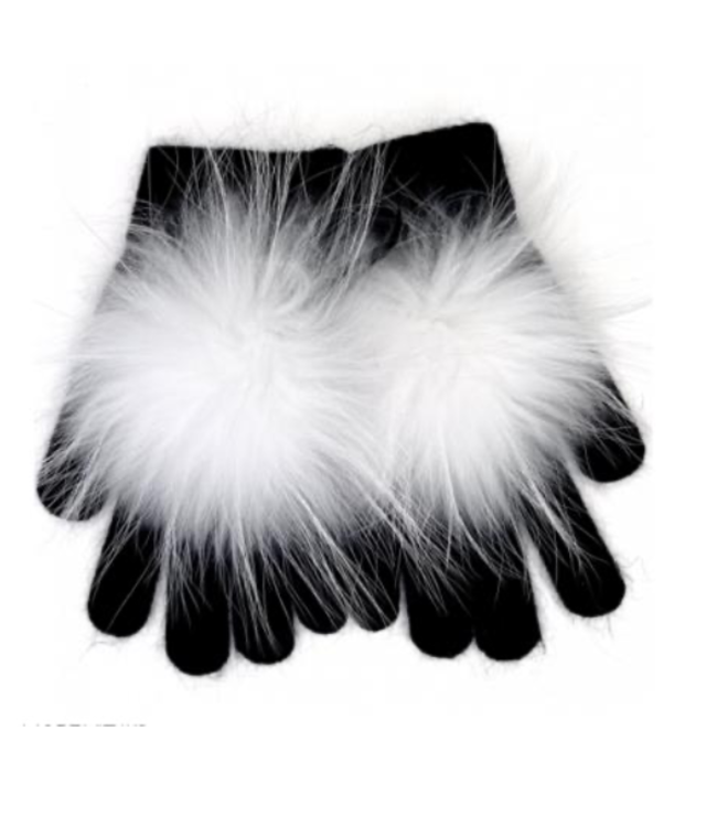 Linda Richards Pom Pom Angora Gloves