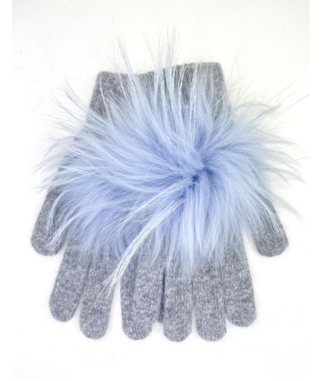 Linda Richards Pom Pom Angora Gloves