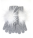 Linda Richards Angora Pom Pom Gloves
