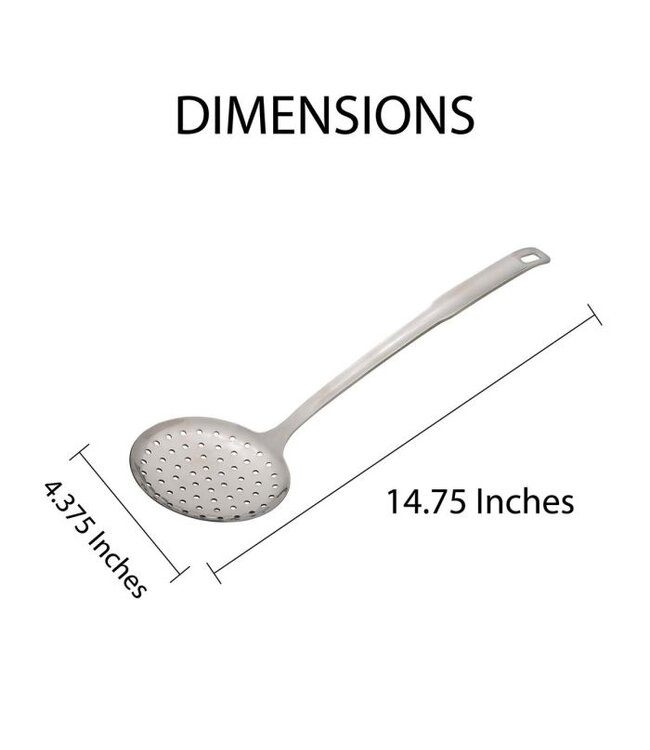 HIC Harold Import Company HIC Kitchen's Perforated Spoon Style Skimmer - 14.75in