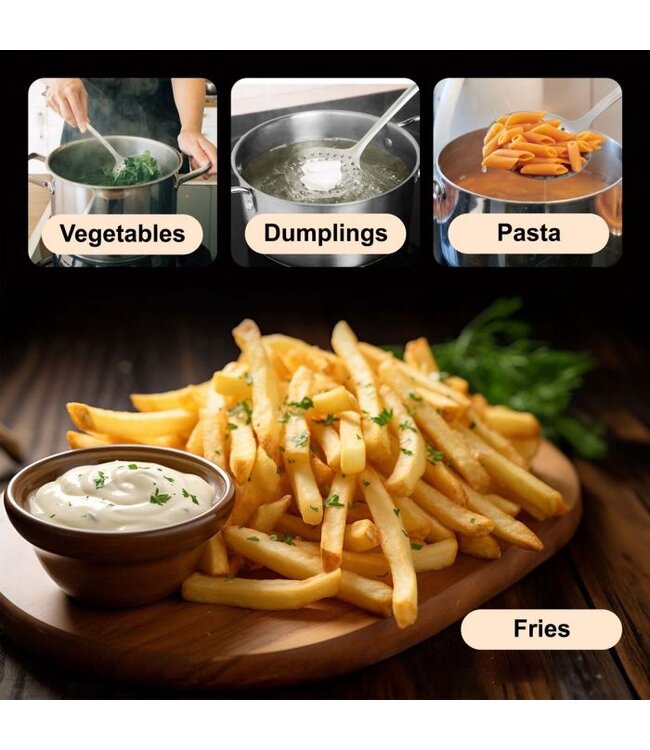 HIC Harold Import Company HIC Kitchen's Perforated Spoon Style Skimmer - 14.75in