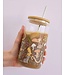 1 Canoe 2 Glass Can with Straw