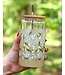 1 Canoe 2 Glass Can with Straw