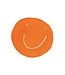 E. Francis Orange Smiley Sticker