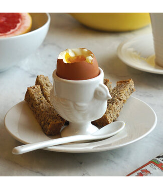 RSVP Porcelain Egg Cup & Spoon Set