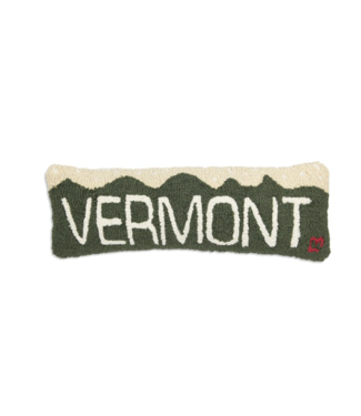 Chandler 4 Corners Vermont - Hooked Wool Pillow - 8X24