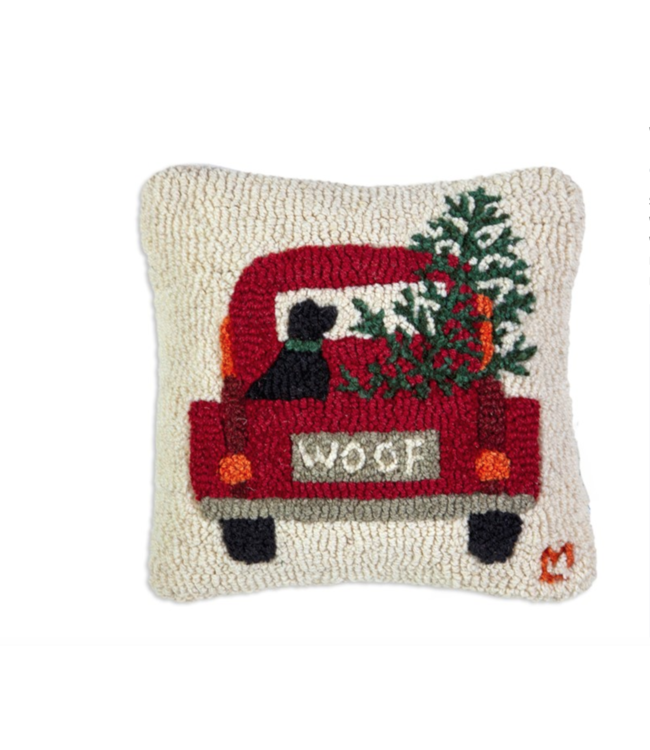 Chandler 4 Corners Woof Truck Pillow - 14x14