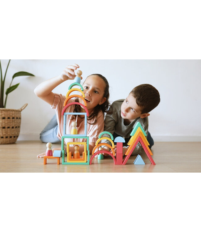 Nova Toys Montessori Rainbow Blocks