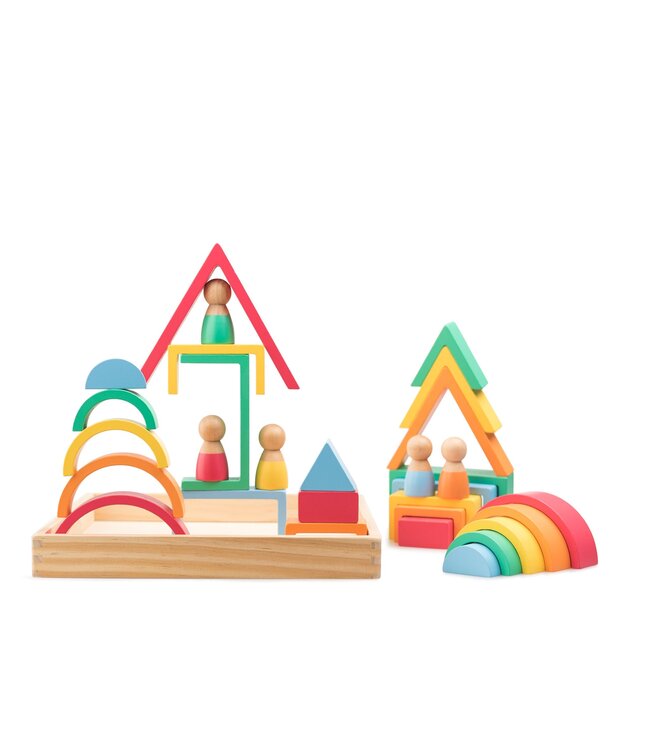 Nova Toys Montessori Rainbow Blocks