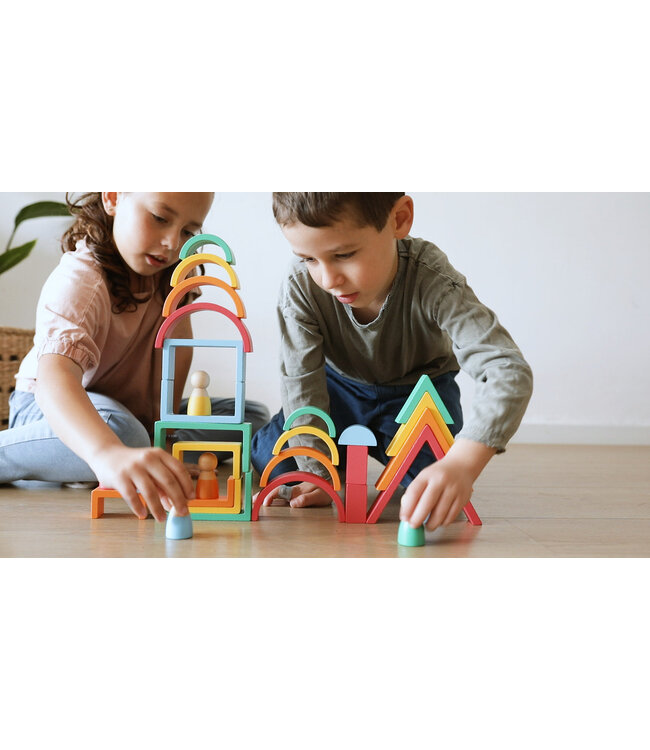 Nova Toys Montessori Rainbow Blocks