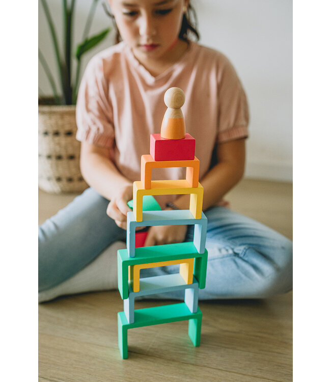 Nova Toys Montessori Rainbow Blocks
