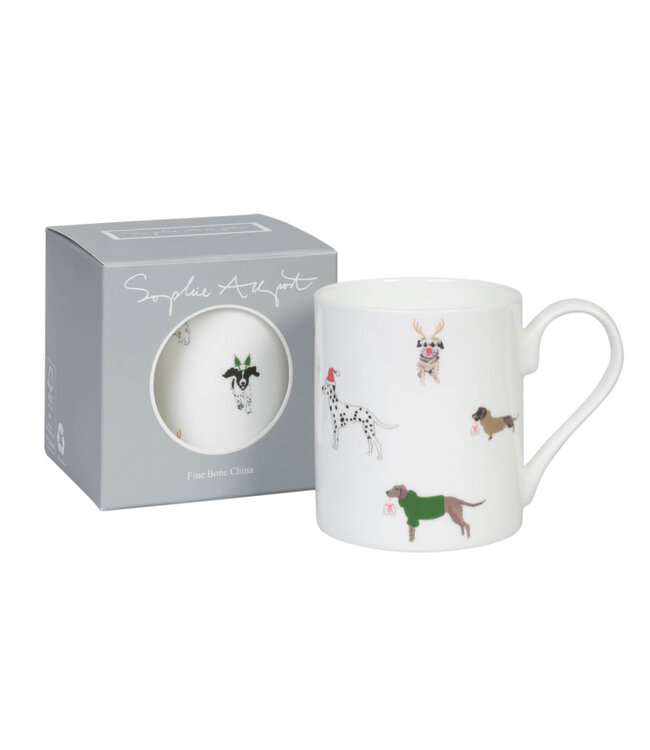 Sophie Allport Christmas Dogs Mug