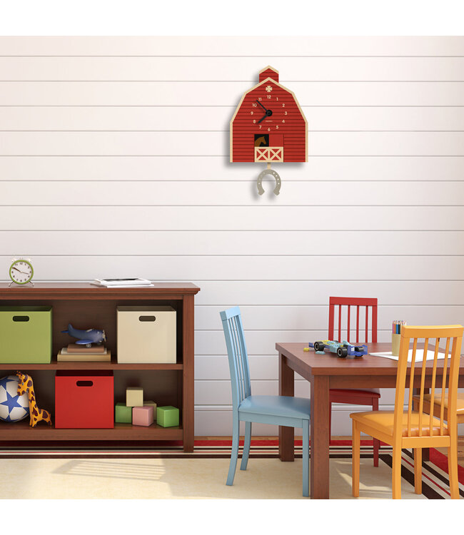 Popclox Pendulum Clock - Horse Barn
