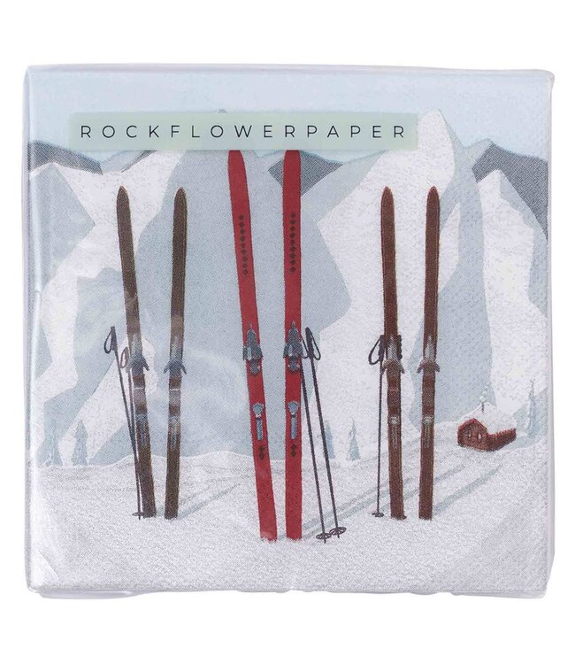 Nordic Ski Paper Napkins