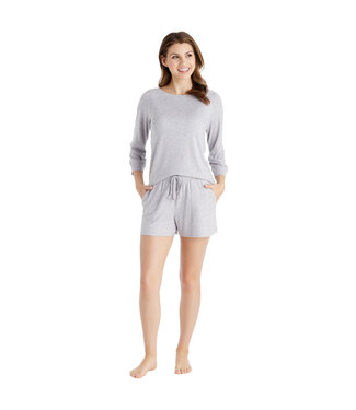 Softies 3/4 Sleeve Boat Neck Top and Short Set