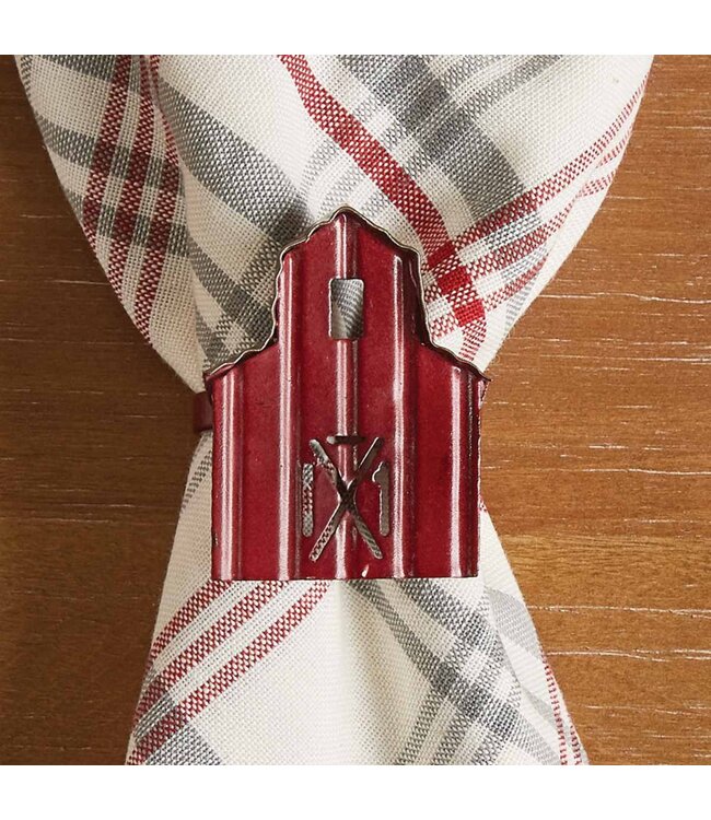 Barn Napkin Ring - Red