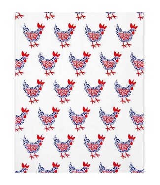 Kitchen Towel - Hen - Blue