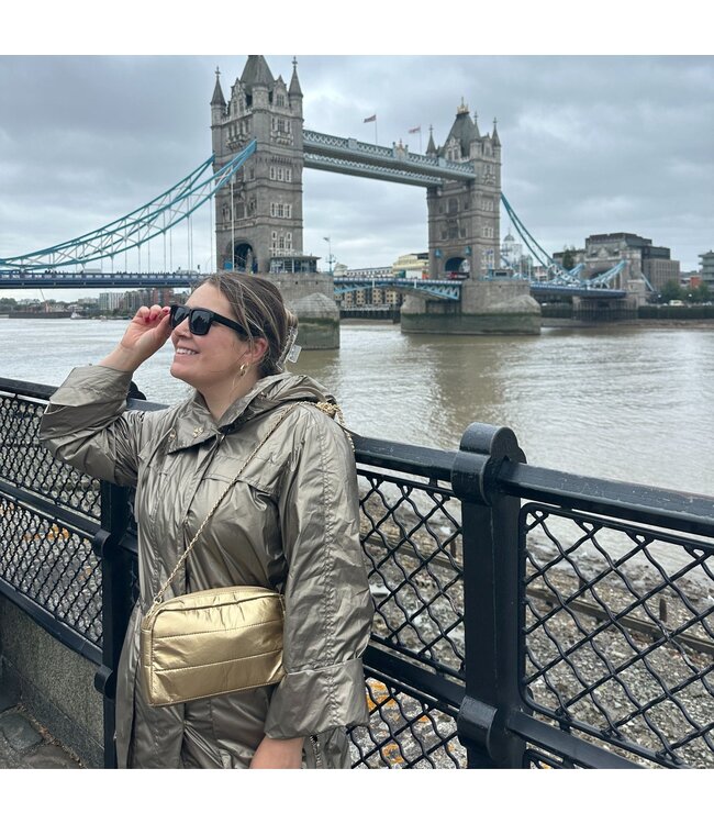 Hi, Love Gold - Mini Puffer Change Purse