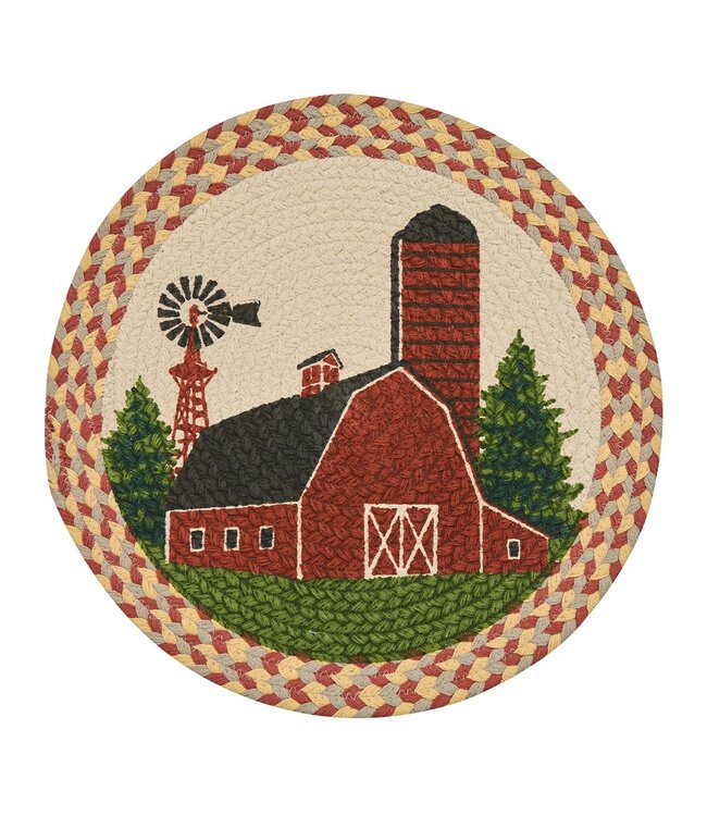 Barn Printed Braided Placemat