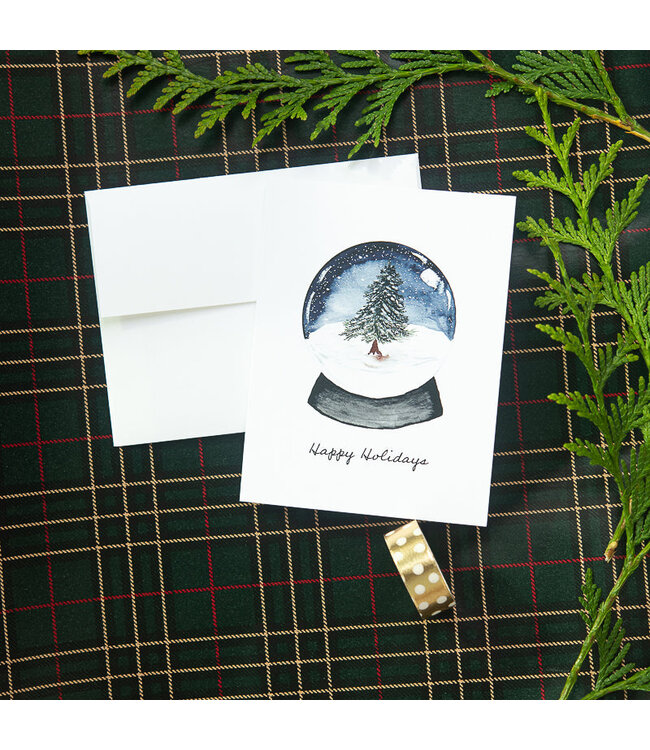 Winter Snow Globe Note Card