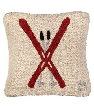 Chandler 4 Corners CROSSED SKIS - 14X14 Pillow