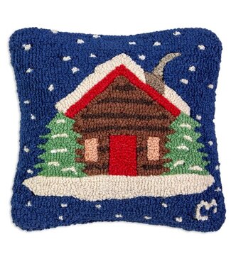 Chandler 4 Corners CABIN IN SNOW - 14X14 Pillow