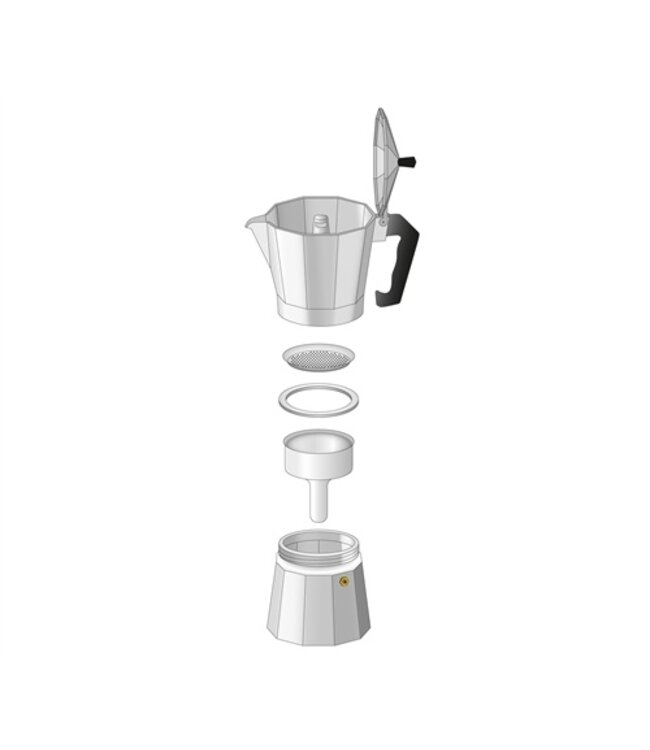 Classic Espresso Maker - Red 15 oz.