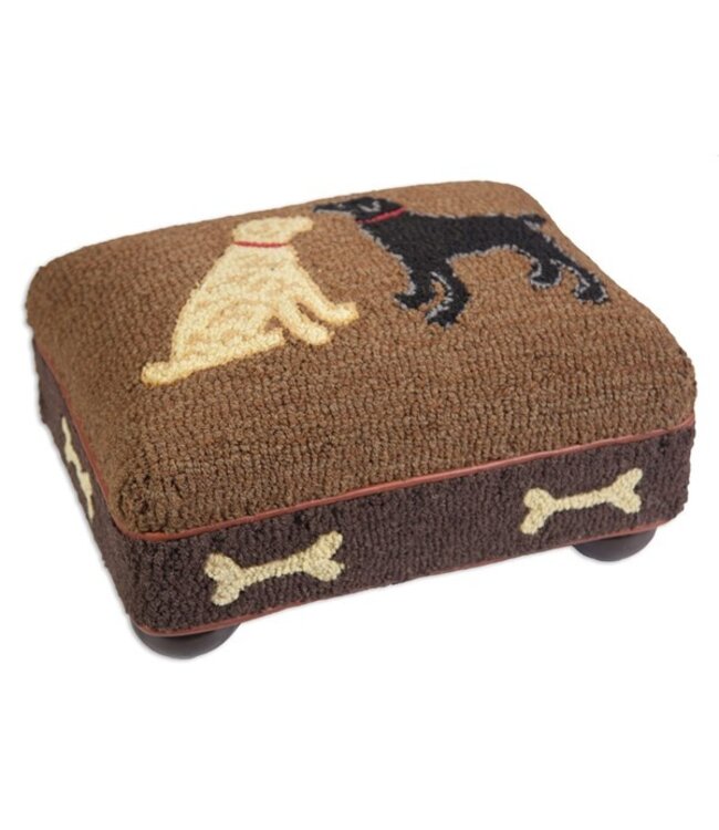 Chandler 4 Corners Hooked Wool Foot Stool