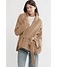 Shawl Collar Belt Cardigan - Camel