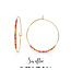 Dot & Dash Morse Code Hoop Earrings