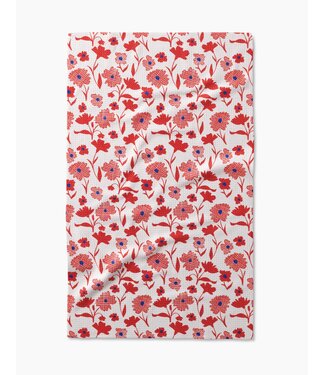 Geometry Tea Towels - Carmine