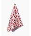 Geometry Tea Towels - Carmine