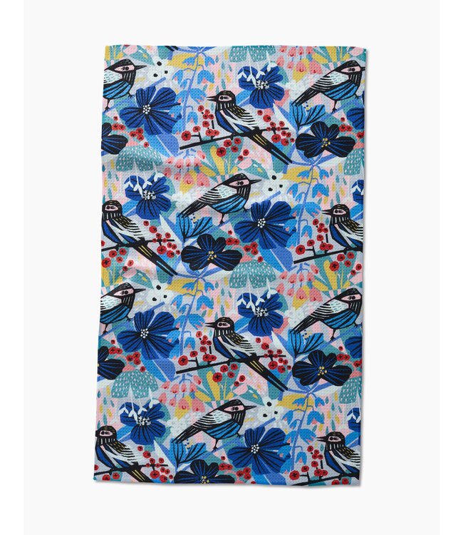 Geometry Tea Towels - Birds and Berries