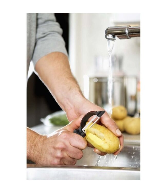 HIC Harold Import Company Swivel Peeler - Soft-Grip Handle