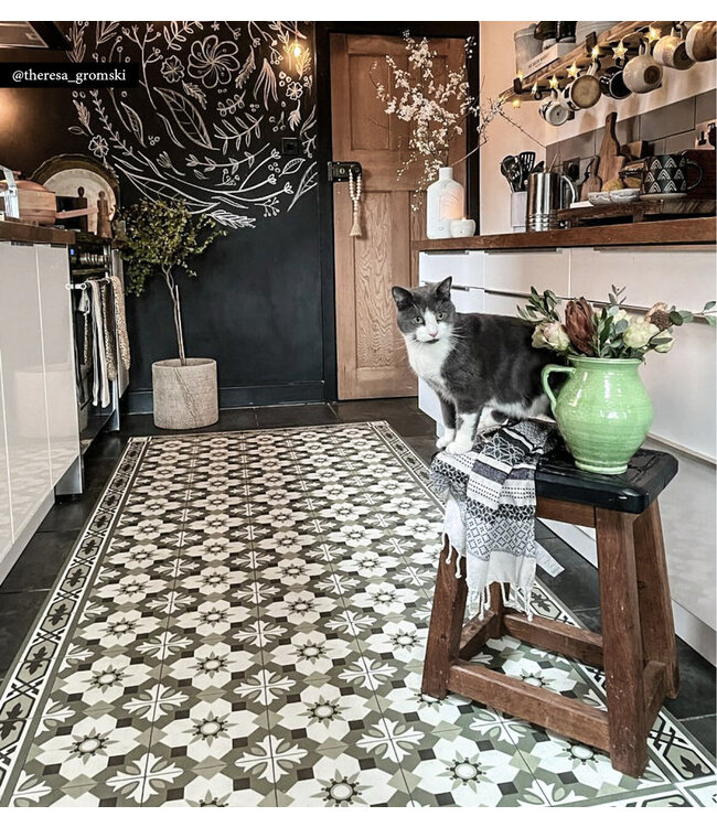 Beija Flor Amsterdam Forest Concrete Vinyl Rug