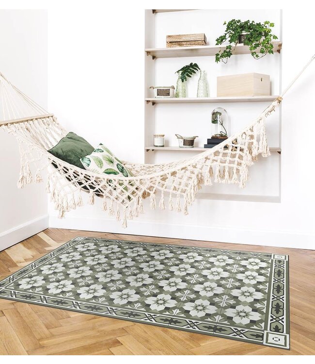 Beija Flor Amsterdam Forest Concrete Vinyl Rug