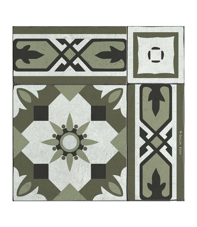 Beija Flor Amsterdam Forest Concrete Vinyl Rug
