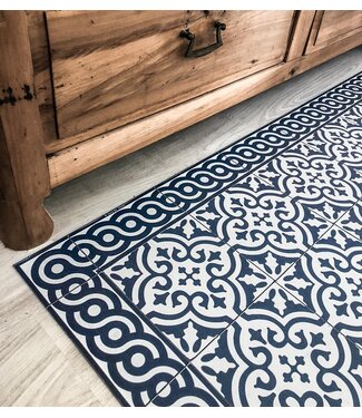 Beija Flor Mountain Indigo Vinyl Rug - 60x80 cm (2x3 ft)