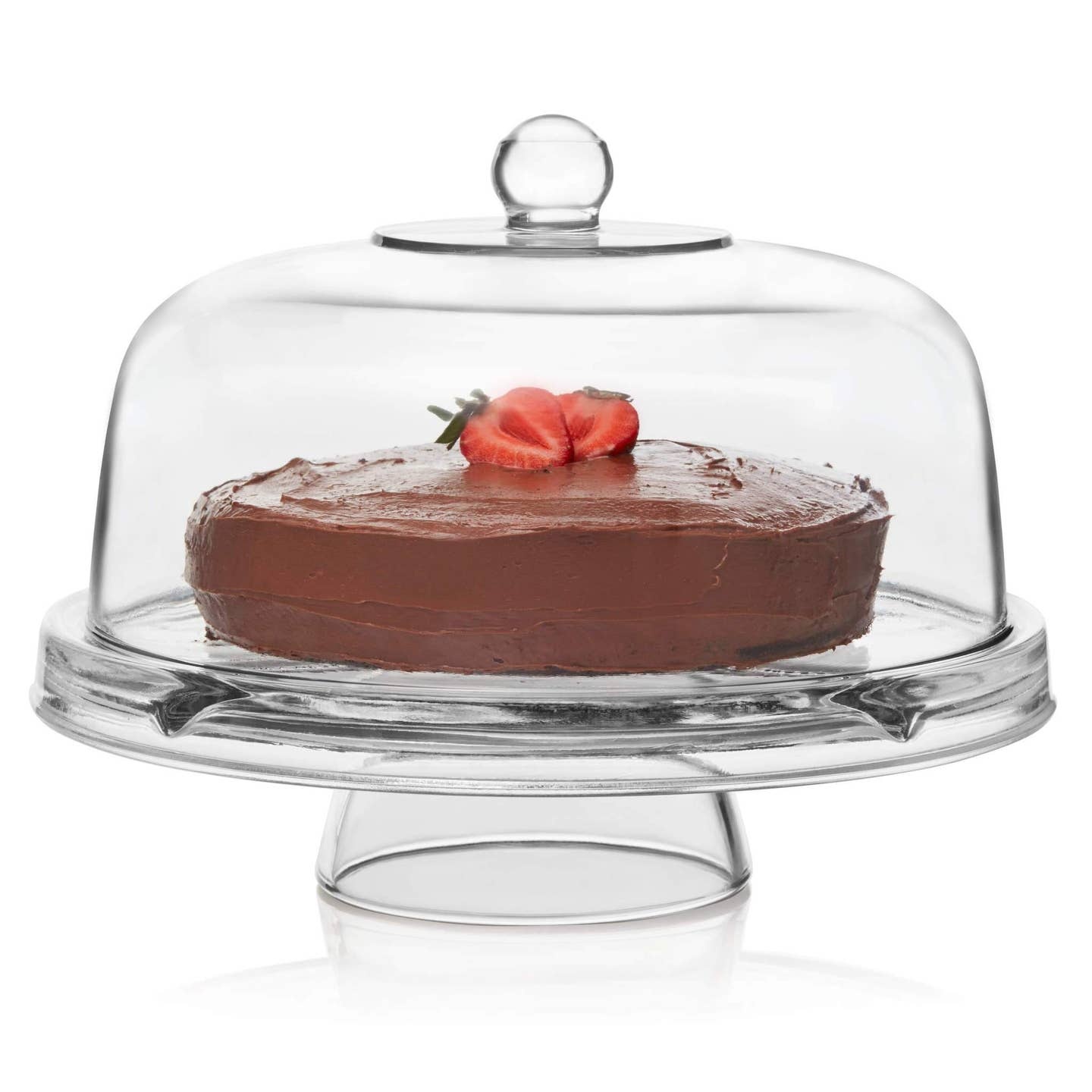 Libbey Glass Cake Stand w/ Dome - The Country Store on Main