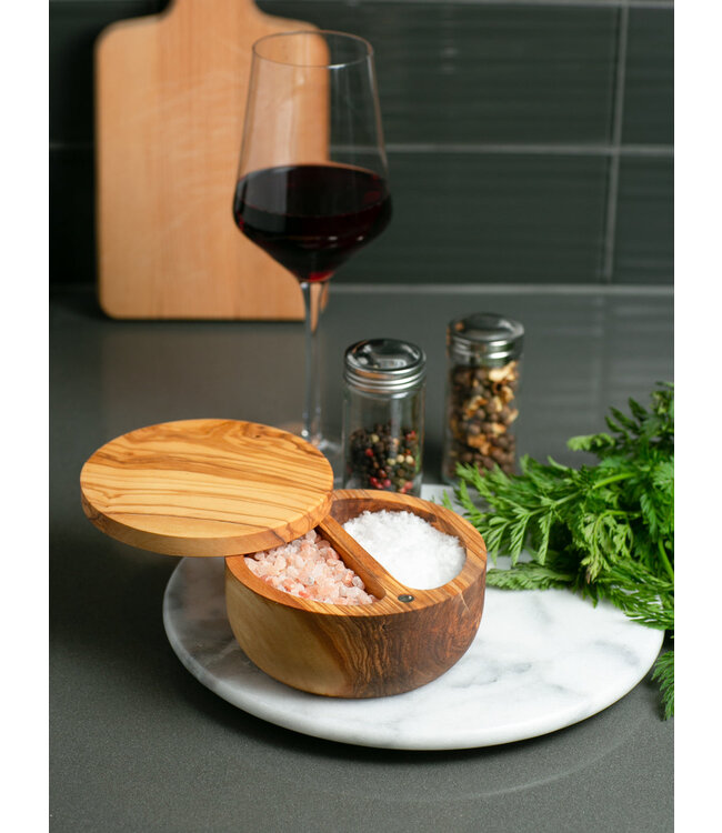 RSVP Olive Wood Salt Box