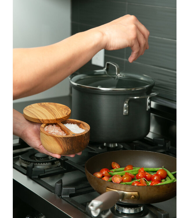 RSVP Olive Wood Salt Box