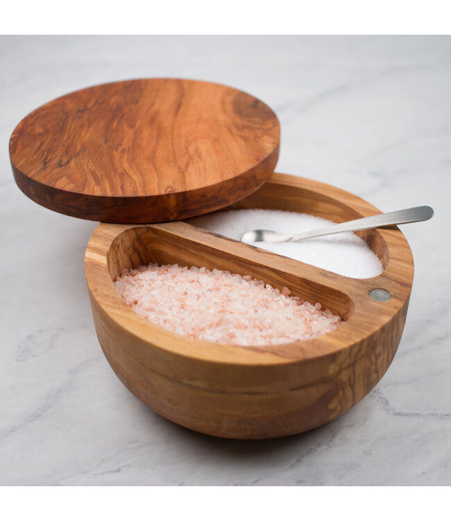 RSVP Olive Wood Salt Box