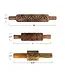 Hand-Carved Mango Wood Rolling Pins w/ Pattern, Set of 3