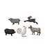 Pewter Animal Magnets on Card - S/5