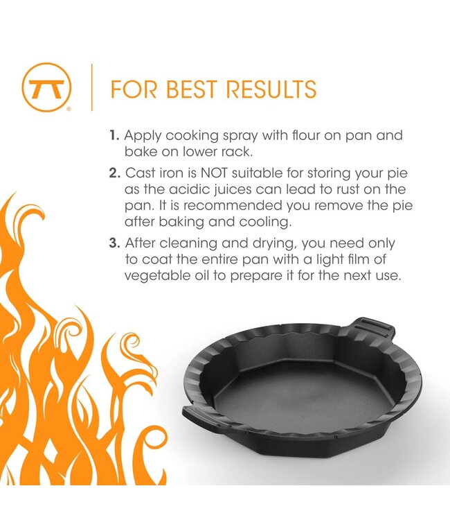 9" Cast Iron Pie Pan