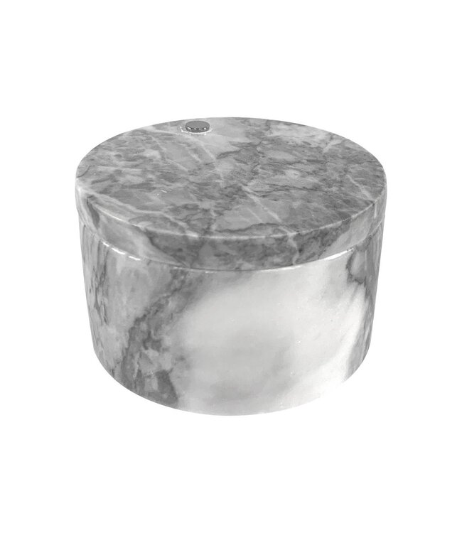 White Marble DBL Salt Cellar